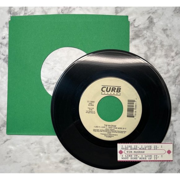Tim McGraw I Like It I Love It I Want Some More Of It 45 Country 1995 Curb - Picture 3 of 6